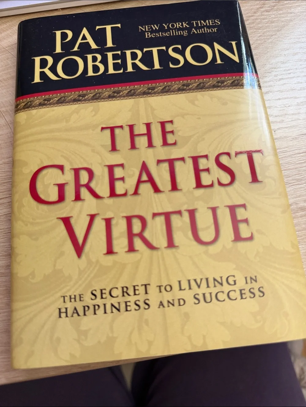 Gold and Red Wall Art Print - The Greatest Virtue